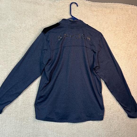 Spyder Active Blue Quarter-Zip Top - Picture 5 of 7